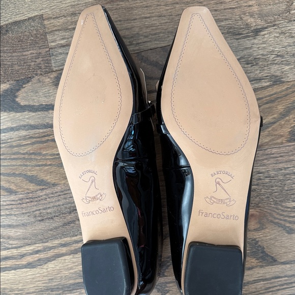 Franco Sarto Black Patent Slip-on Elegant Shoes for Women 7.5M - Picture 5 of 7